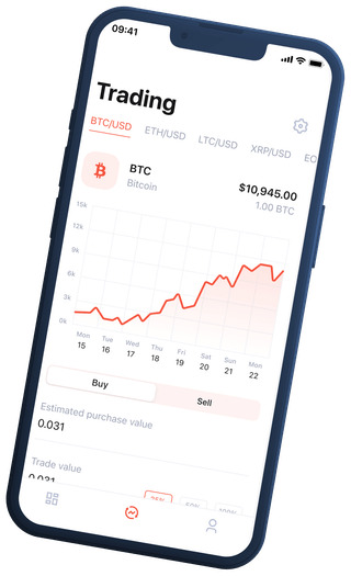 Blue Orion interface view for automated crypto trading platform